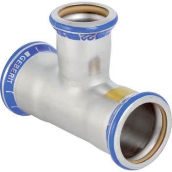 28x12mm Tee Reduced on Branch Mapress Stainless Gas M34040