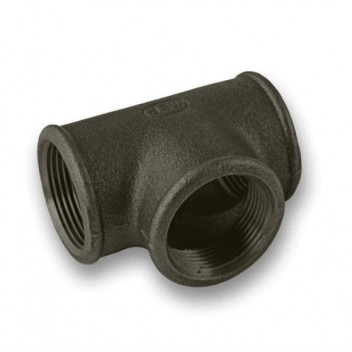50mm Black Wrought Iron Tee
