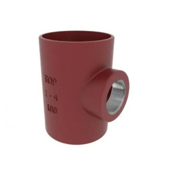 100mm EF090T Ensign Soil Boss Pipe D&T with 50mm BSP 191847