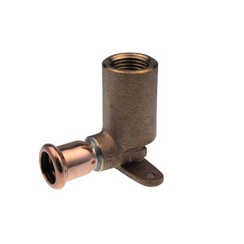 15x1/2\" Pegler Xpress S15 Copper Long Backplate Elbow 38400