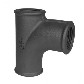 25 x 20mm F131 Black Malleable Iron Sweep Tee
