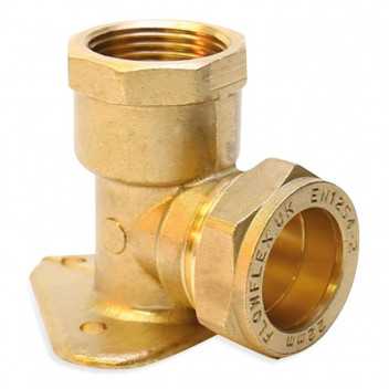 15x1/2\" Compression Wallplate Elbow CM403W
