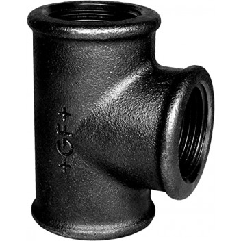 25mm F130 Black Malleable Iron Tee