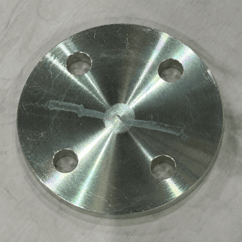 25mm PN16 P235GH Full Thickness BZP Blank Flange EN1092-1