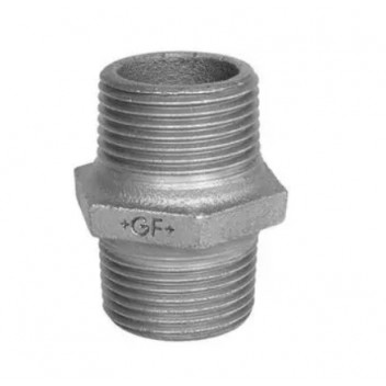 20mm F280 Galvanised Malleable Iron Hex Nipple