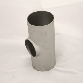 204 x 104 x 2.0mm 304L Metric Stainless Steel Pulled Reducing Tee EN10253/4