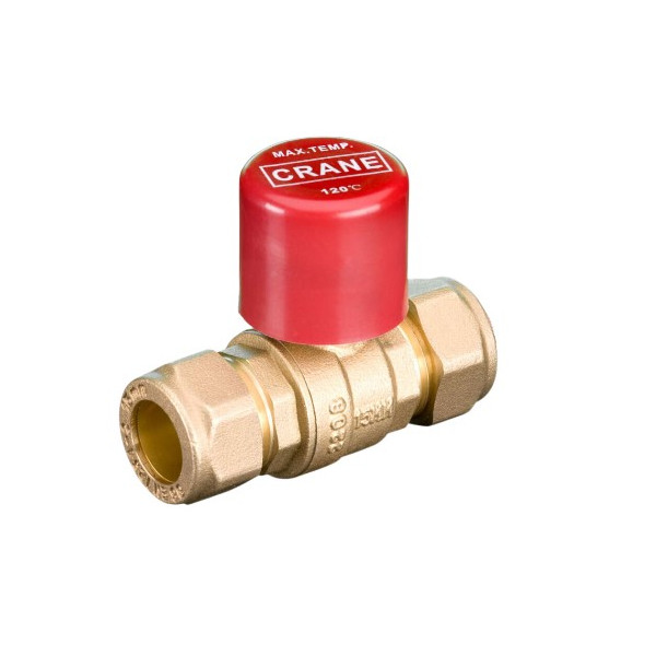 28mm D171ACLS Compression DZR Brass Ball Valve Lockshield PN16